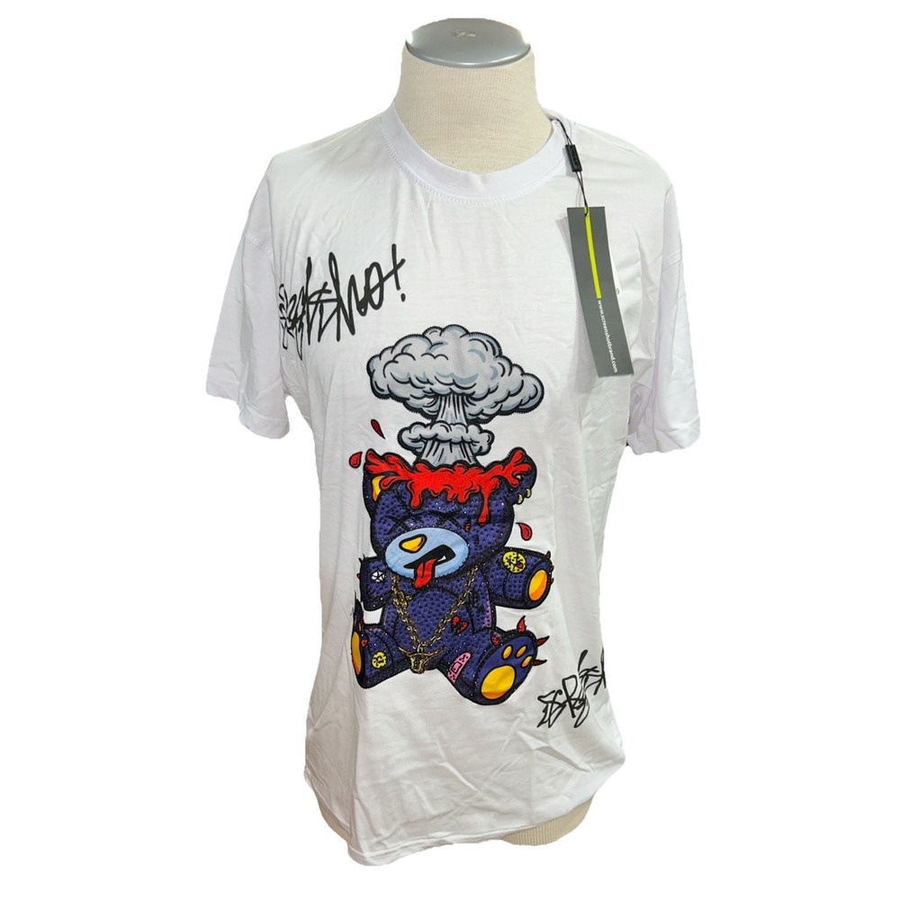 Screenshot T Shirt XL Volcano Bear Mens Msrp 49.99 White